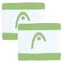 Head Striped Wristband 2.5" Celery Green / White